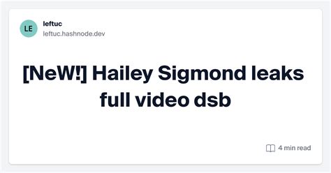 hailey sigmomd leak|[NeW!] hailey sigmond leaks full video hje